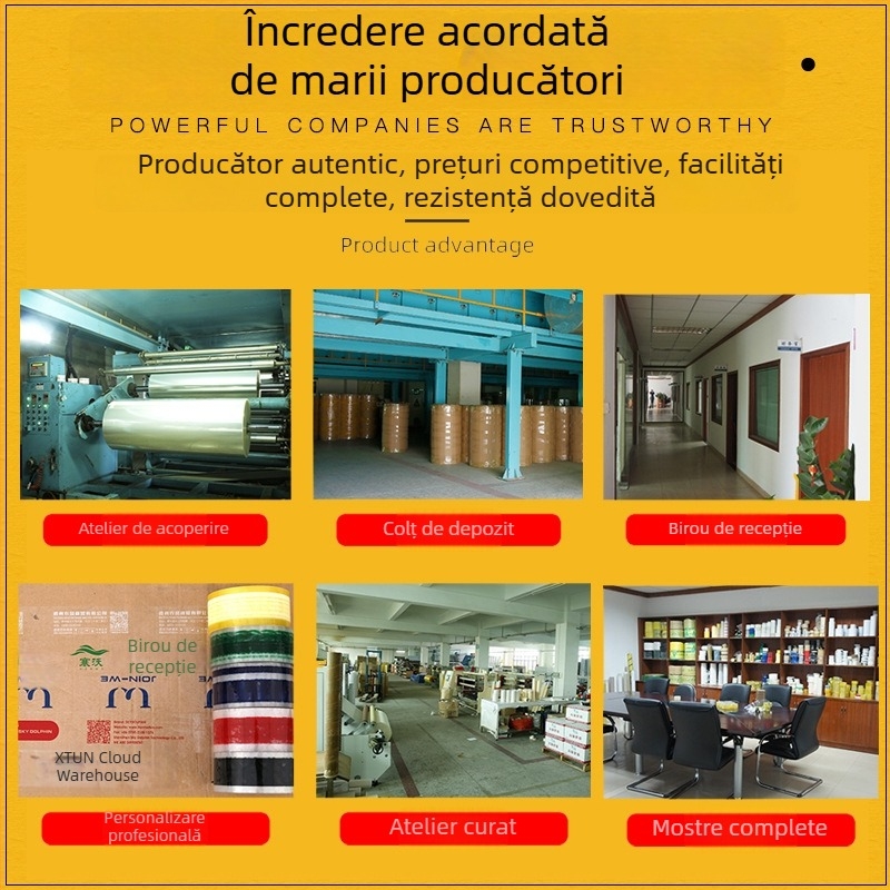 Bandă de ambalaj personalizată cu imprimare de logo și cod QR, bandă de sigilare multicoloră