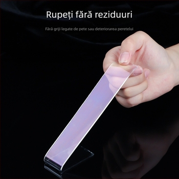 Bandă Nano – bandă dublu adezivă din acril, transparentă, rezistentă la apă, la temperaturi înalte, lavabilă și reutilizabilă