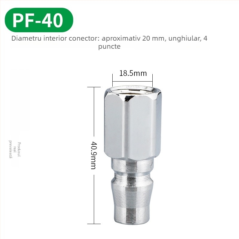 Conectori rapizi de tip C pentru unelte pneumatice — cuplu masculin și feminin, 8 mm, mecanism de blocare, pentru pistol cu aer și compresor