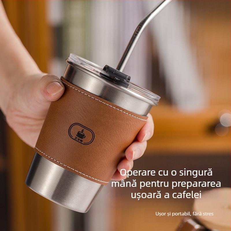 Set cadou cafea pentru preparare manuală: ceainic pour-over și ceașcă de cafea într-o cutie cadou