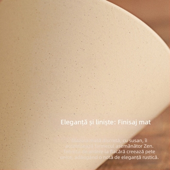 Set de cești de cafea și farfurioară din porțelan Terracotta Ivory White, stil retro, pentru uz casnic și comercial
