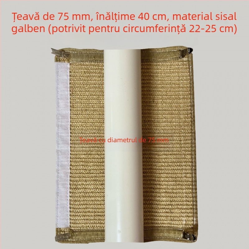 Copac de pisici pentru cățărare cu cuib — kit DIY cu materiale pentru renovarea conductelor de apă, balcon, țeavă PVC de drenaj și țeavă de gaz