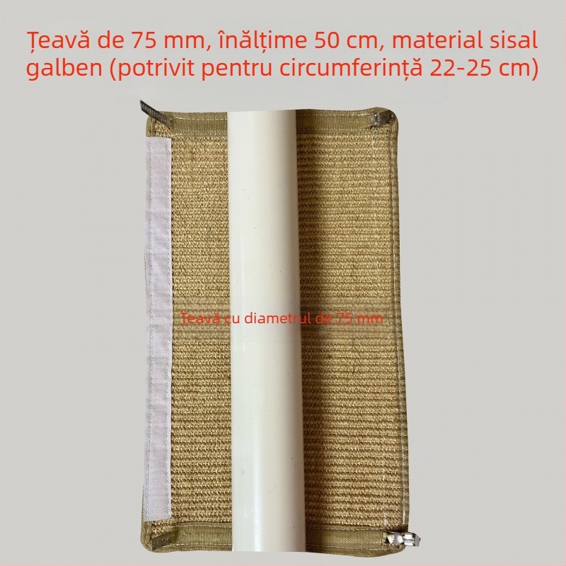 Copac de pisici pentru cățărare cu cuib — kit DIY cu materiale pentru renovarea conductelor de apă, balcon, țeavă PVC de drenaj și țeavă de gaz
