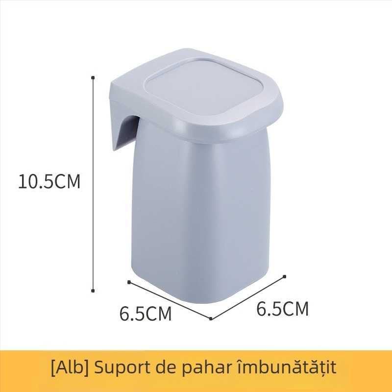 Aiyohui suport magnetic cu ventuză pentru periute de dinți și pastă de dinți, fără găuri