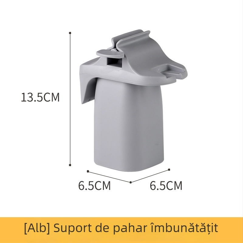 Aiyohui suport magnetic cu ventuză pentru periute de dinți și pastă de dinți, fără găuri