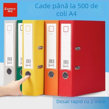 Dosar A4 cu două găuri, îngroșat, pentru fișiere cu foi perforate