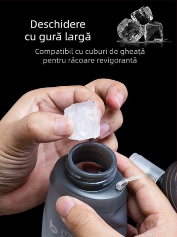 Sticlă de apă pliabilă din TPU pentru activități în aer liber: alergare, drumeții, ciclism (250 ml, 420 ml, 500 ml)