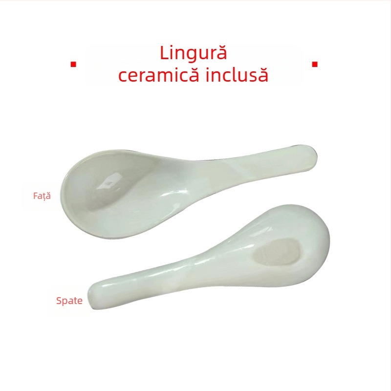 Caserolă din ceramică brută, rezistentă la temperaturi înalte, oală de lut pentru tăiței din orez, stil vechi, pentru gătit direct pe flacără deschisă, fund unic, antiaderent, capacitate sub 1 L