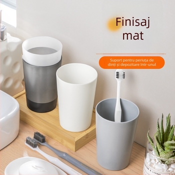 Pahar minimalist din plastic pentru periuța de dinți, clătire și băut, pentru uz casnic