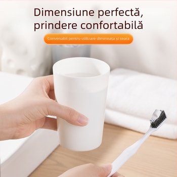 Pahar minimalist din plastic pentru periuța de dinți, clătire și băut, pentru uz casnic