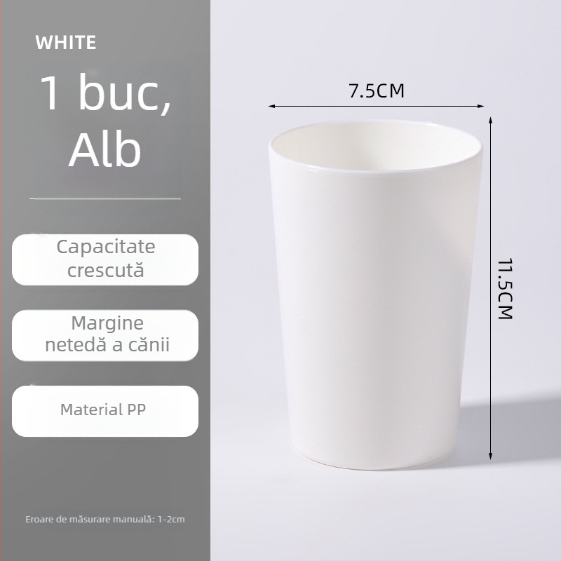 Pahar minimalist din plastic pentru periuța de dinți, clătire și băut, pentru uz casnic
