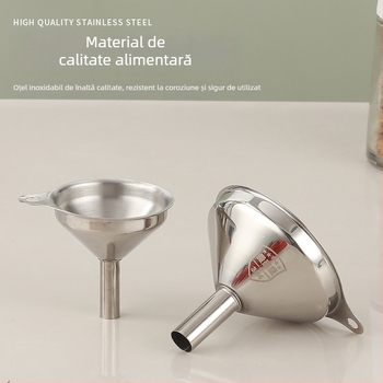 Mini pâlnie din oțel inoxidabil 304, diametru mic, pentru bucătărie, lichide – distribuire ulei și vin