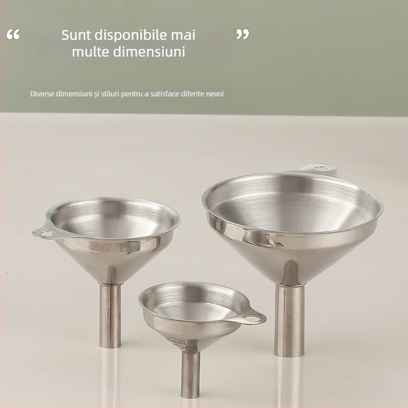 Mini pâlnie din oțel inoxidabil 304, diametru mic, pentru bucătărie, lichide – distribuire ulei și vin