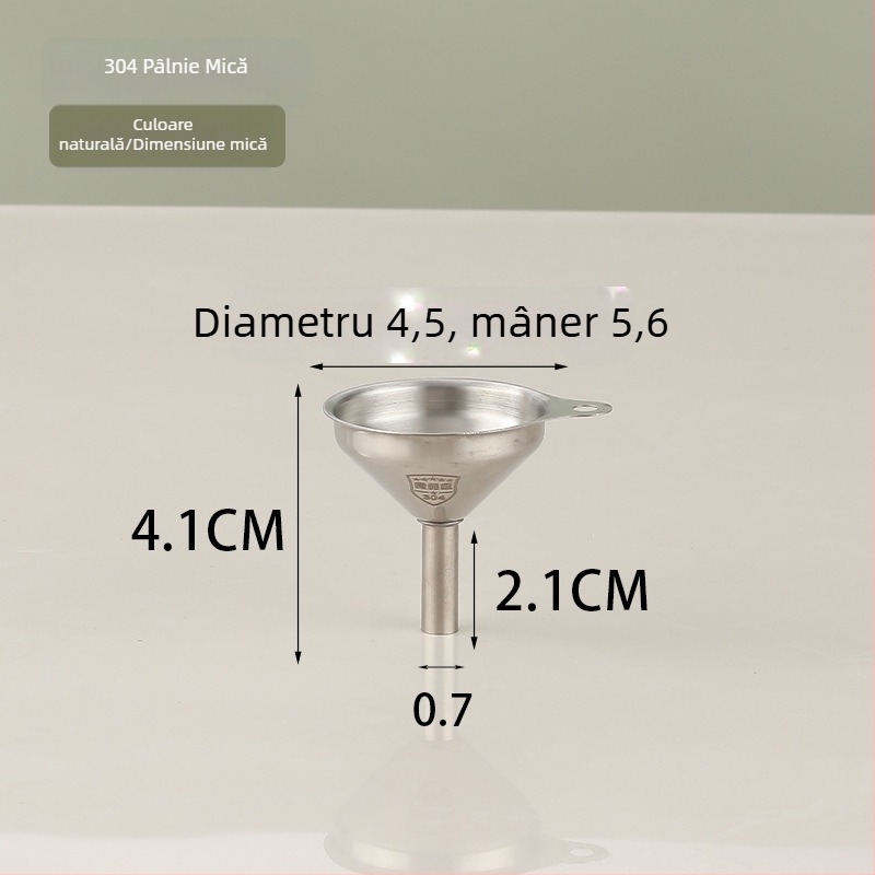 Mini pâlnie din oțel inoxidabil 304, diametru mic, pentru bucătărie, lichide – distribuire ulei și vin