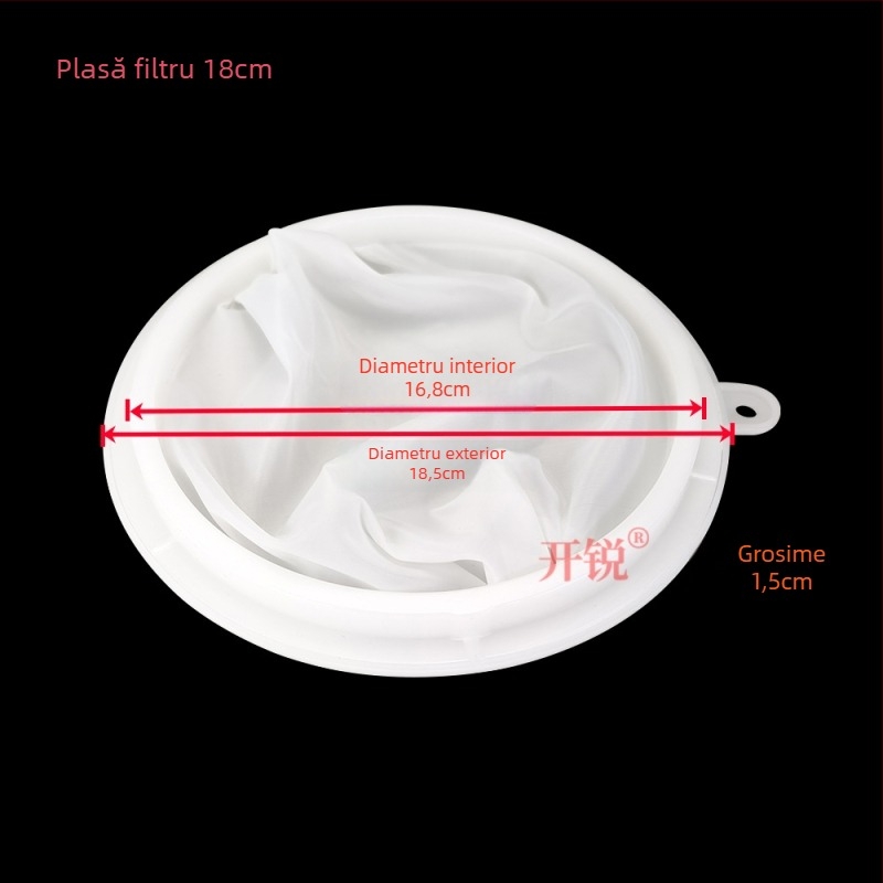 Pâlnie din oțel inoxidabil 18 cm, filtru PP pentru lapte de soia – filtru de mari capacitate pentru lapte, ulei, lichior și vin