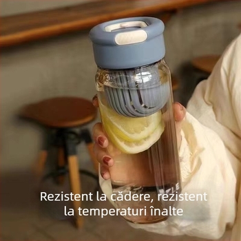 Pahar din plastic PC, pentru băut direct, rezistent la căderi, potrivit pentru birou, casă și mașină