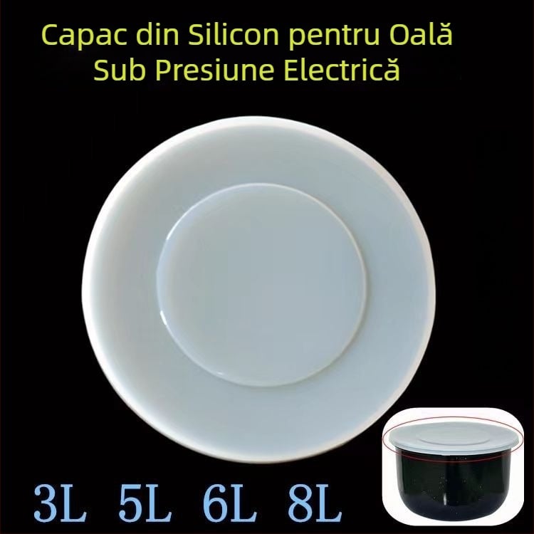 Capac etanș din silicon alimentar pentru vasul interior al oalei electrice sub presiune, 3/5/6/8 qt, capac izolant pentru conservare