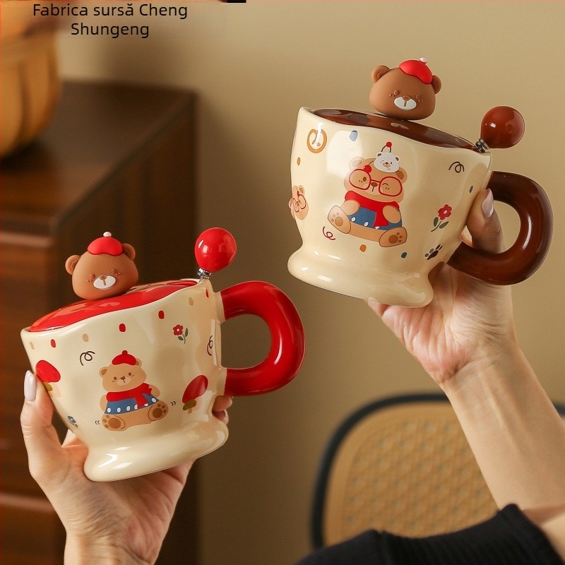 Cană ceramică cu ursuleț drăguț