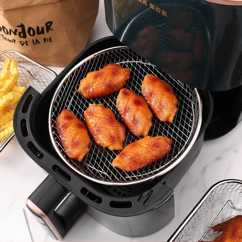 Oțel inoxidabil 304 – Accesorii pentru friteuza cu aer: ramă filtrantă multifuncțională, grătar cu abur/grill, raft de uscare în mai multe niveluri