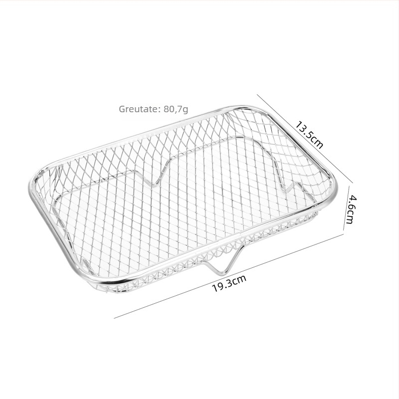 Oțel inoxidabil 304 – Accesorii pentru friteuza cu aer: ramă filtrantă multifuncțională, grătar cu abur/grill, raft de uscare în mai multe niveluri