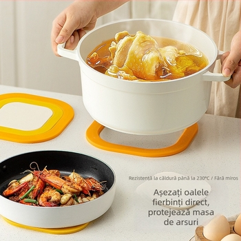 Covoraș din silicon termoizolant pentru masă – formă neregulată, suport pentru oală, farfurie, bol, pentru masă