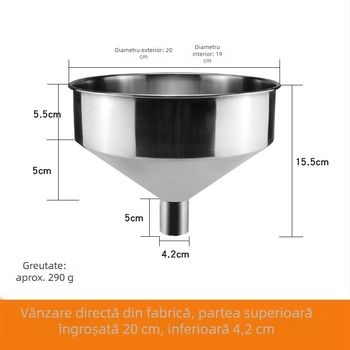 Hopper de alimentare din oțel inoxidabil, cu diametru mare, pentru echipamente industriale de măcinare și presă de ulei