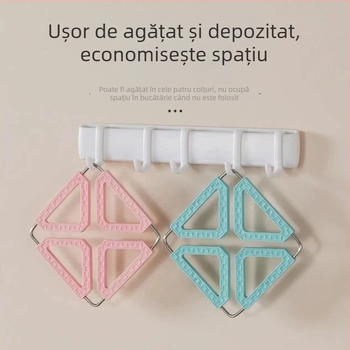 Tăviță de masă din silicon pliabilă pentru bucătărie, izolație termică pentru farfurii și oale