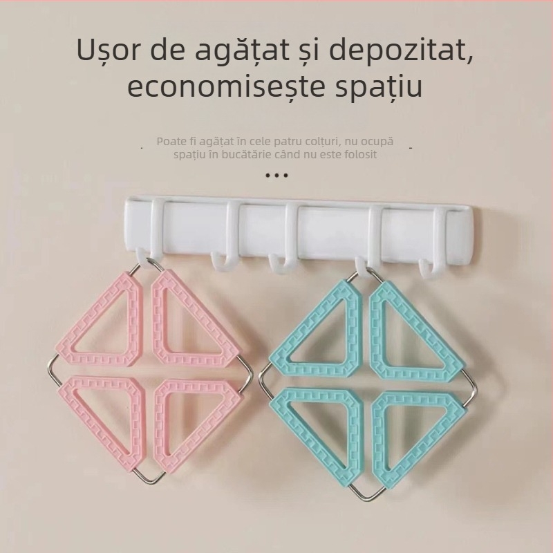 Tăviță de masă din silicon pliabilă pentru bucătărie, izolație termică pentru farfurii și oale