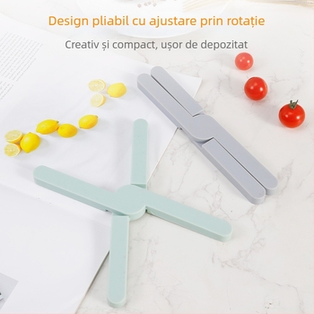 Silicon alimentar, covoraș pliabil izolator termic, în formă X, pentru oale, masă, farfurii, suport pentru pahare, anti-arsură