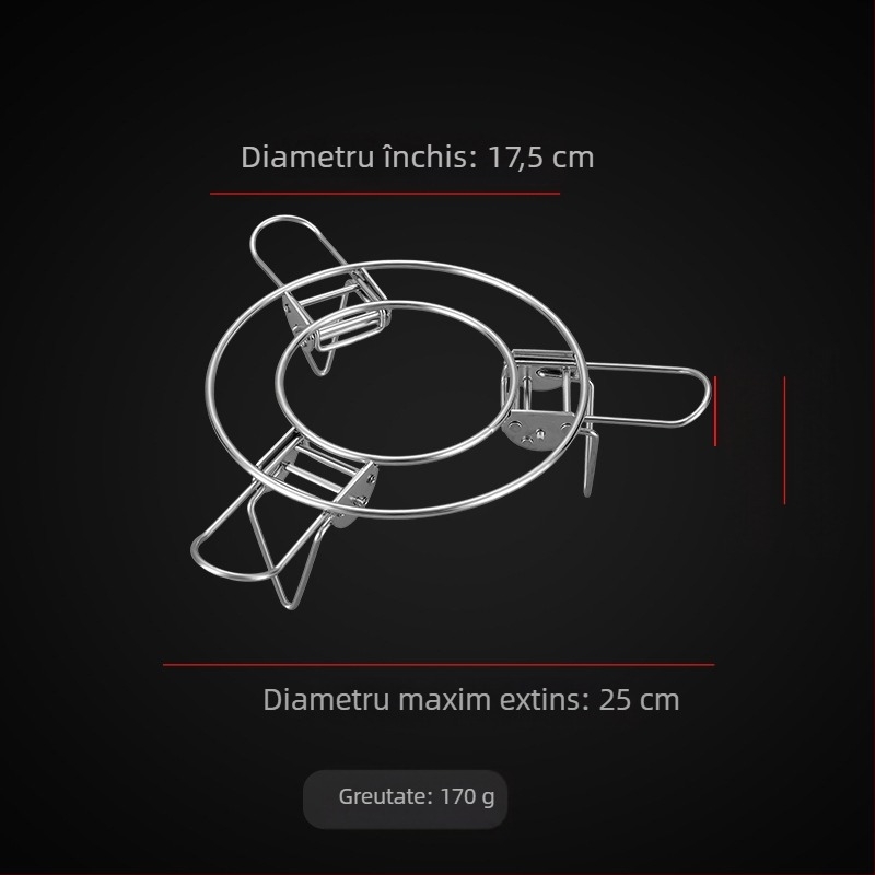 Raft de aburi din oțel inoxidabil 304, pliabil și telescopic, pernă izolatoare pentru apă și căldură, suport universal, mai multe dimensiuni, multifuncțional pentru uz casnic