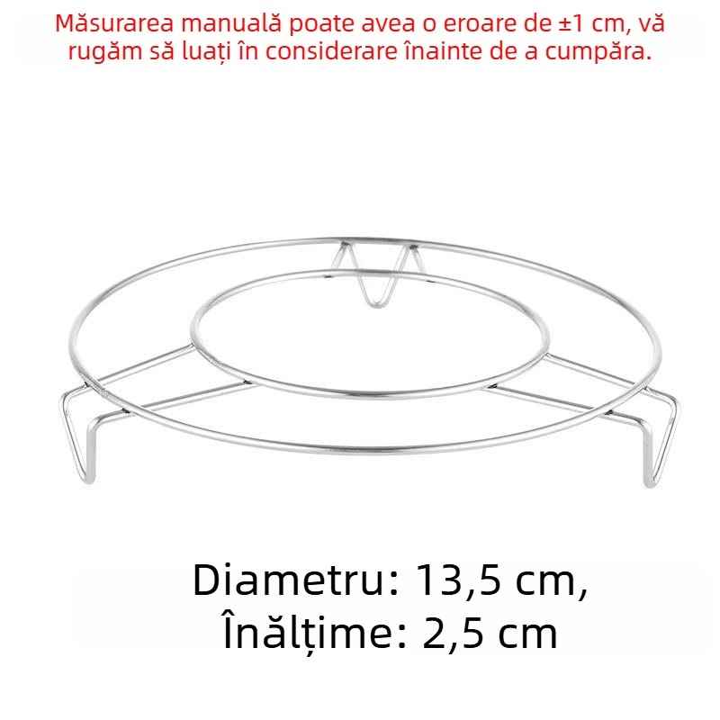 Raft de abur rotund din oțel inoxidabil 304, cu patru picioare, pentru orez cooker, accesorii bucătărie