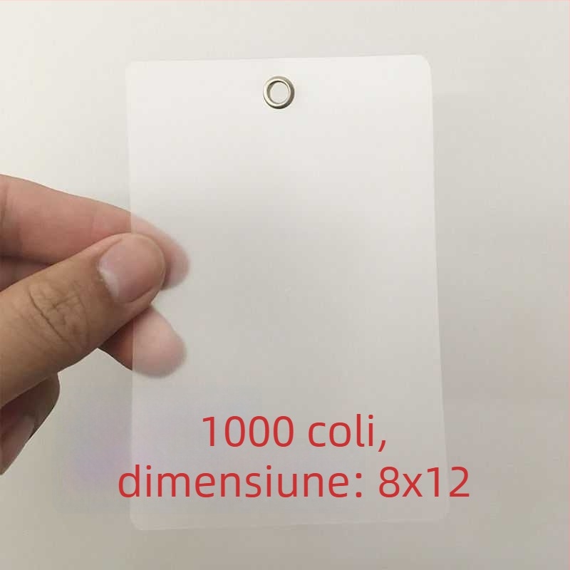 Etichetă suspendată transparentă pentru placă PVC, semn gol pentru plante