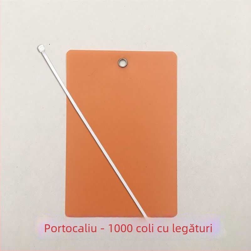 Etichetă suspendată transparentă pentru placă PVC, semn gol pentru plante