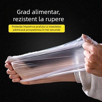 Capac din plastic de calitate alimentară pentru resturi de mâncare — capac de unică folosință, protecție împotriva prafului, pungă sigilantă pentru prospețime