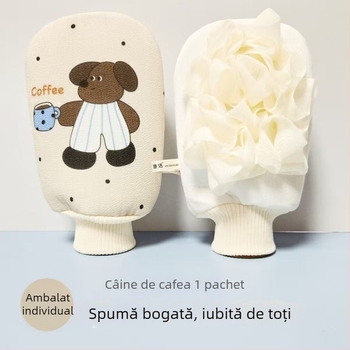 Prosop de baie și burete 2 în 1 pentru femei și copii, prosop cu două fețe pentru îngrijirea pielii, utilizare casnică