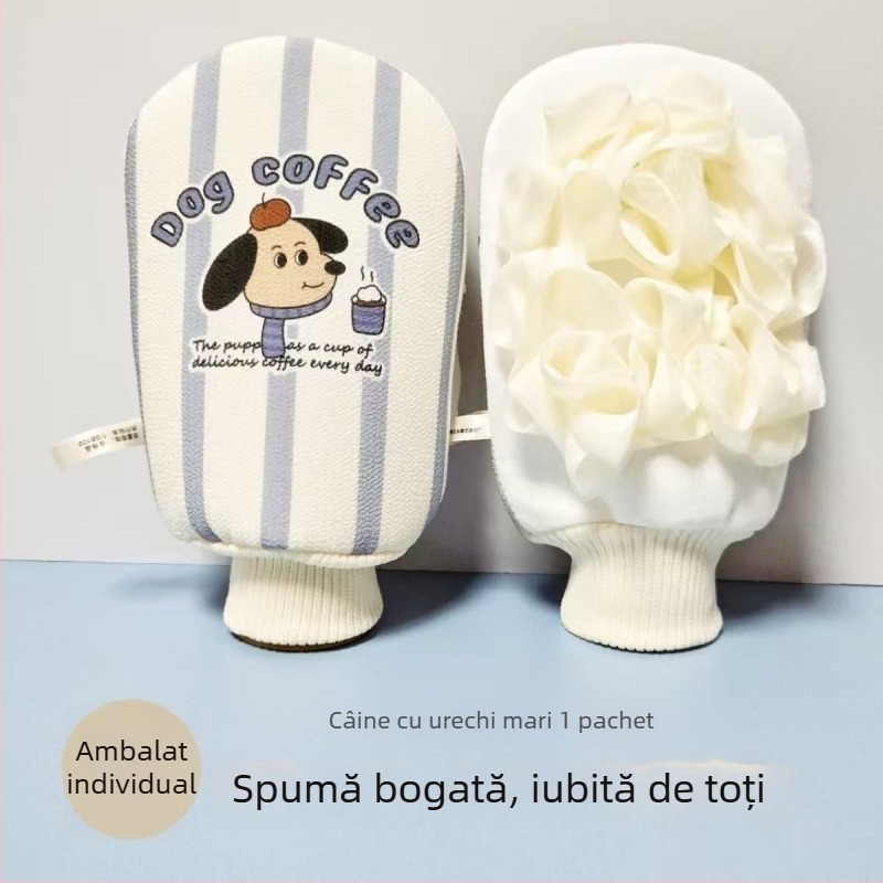 Prosop de baie și burete 2 în 1 pentru femei și copii, prosop cu două fețe pentru îngrijirea pielii, utilizare casnică