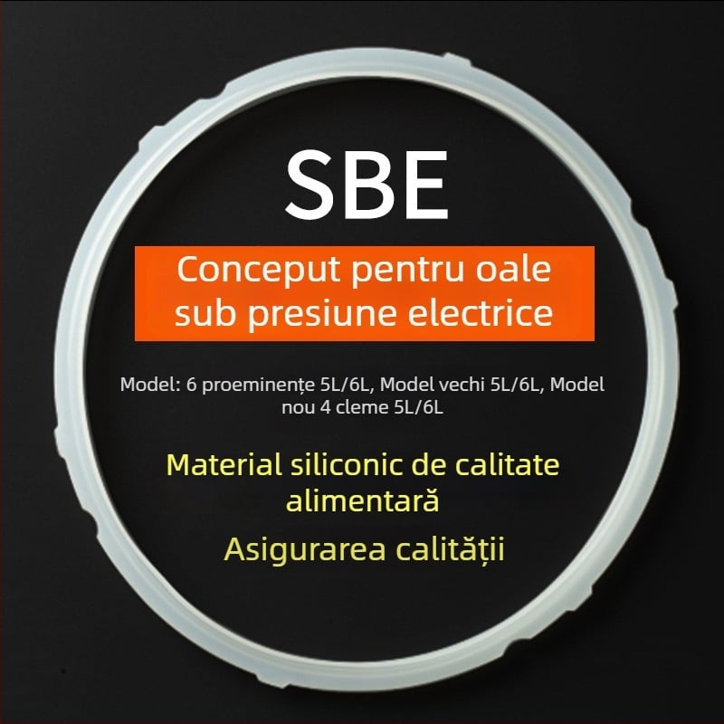 Inel de etanșare din silicon pentru oale electrice sub presiune, universal pentru 5L–6L