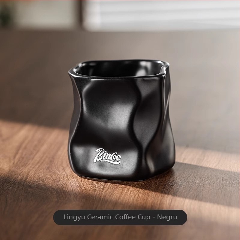 Bincoo Set de cafea pour-over cu filtru ceramic, vas pentru împărțire și râșniță manuală pentru uz casnic