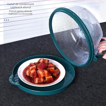 Capac anti-stropire pentru cuptorul cu microunde, rezistent la temperaturi înalte, capac de încălzire din plastic alimentar, capac special pentru farfurii fierbinți pentru păstrarea prospețimii