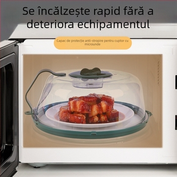 Capac anti-stropire pentru cuptorul cu microunde, rezistent la temperaturi înalte, capac de încălzire din plastic alimentar, capac special pentru farfurii fierbinți pentru păstrarea prospețimii