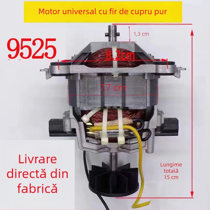 Motor pentru blender de 2 L, cu înfășurare din cupru pur, putere mare, model 9525, accesorii universale 7630