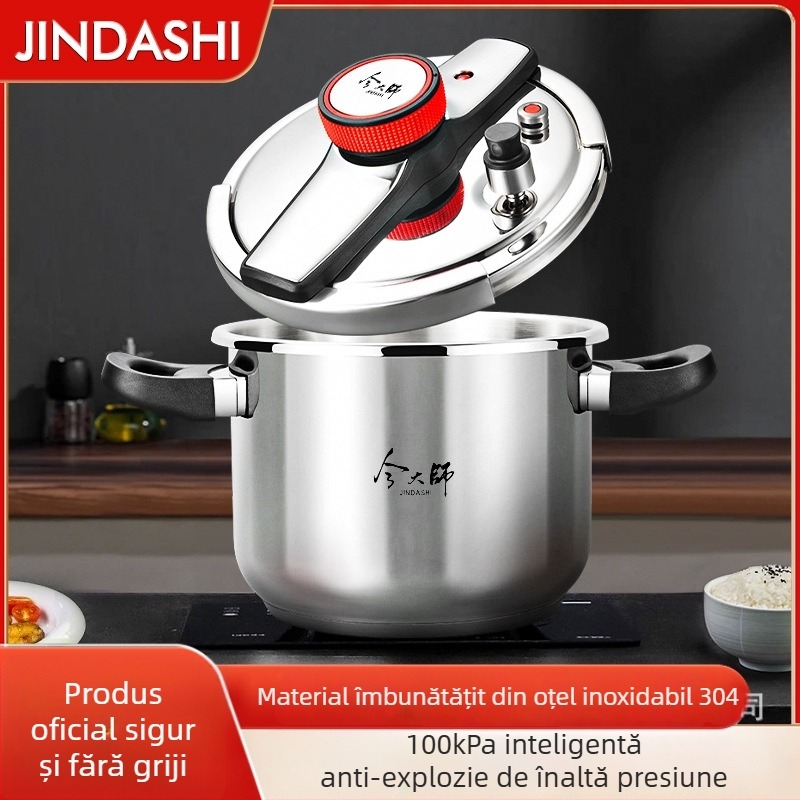 Oală sub presiune universală cu protecție la explozie din oțel inoxidabil 304, capacitate 4L/6L/8L, oală de supă
