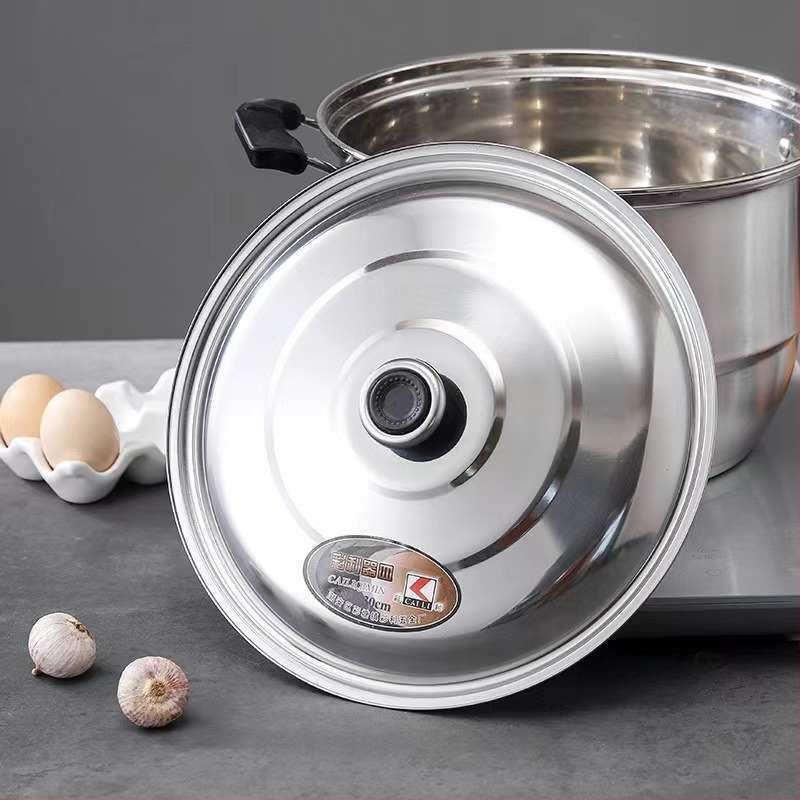 Capac magnetic din oțel inoxidabil, grosime mare, pentru uz casnic – capac universal pentru oale, wok și tigăi, plat sau înalt