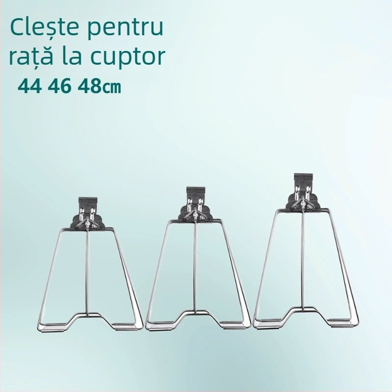 Clemă din oțel inoxidabil, extra-large, cu șuruburi – clemă pentru rață și pui la grătar