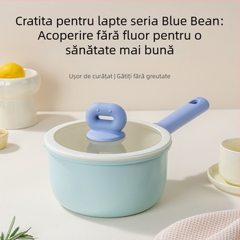 Oală de lapte ceramic glazurată pentru uz casnic, vas pentru hrana bebelușilor, oală de supă pentru o porție, potrivită pentru toate arzătoarele