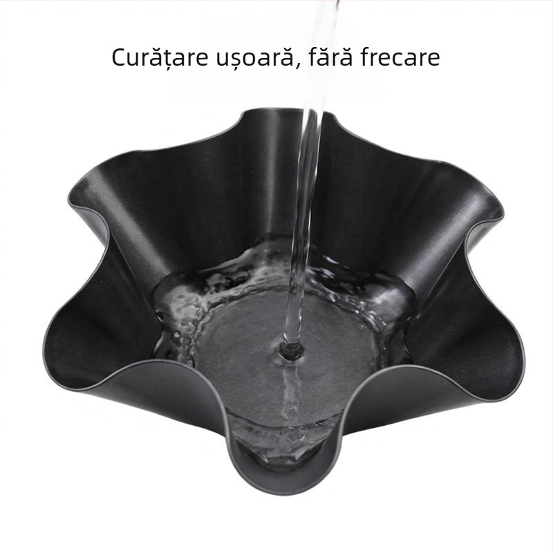 Full House of Love: tavă de copt din oțel carbon, în formă de floare, 6–8 inch, antiaderentă, pentru salată, farfurie și bol, tavă pentru tortilla