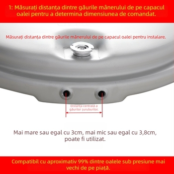 Mânere universal pentru capacul oalei sub presiune – aliaj de aluminiu, stil clasic
