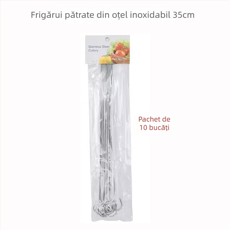 Frigărui din oțel inoxidabil pentru grătar – rotunde, răsucite și pătrate, pentru grătar în aer liber