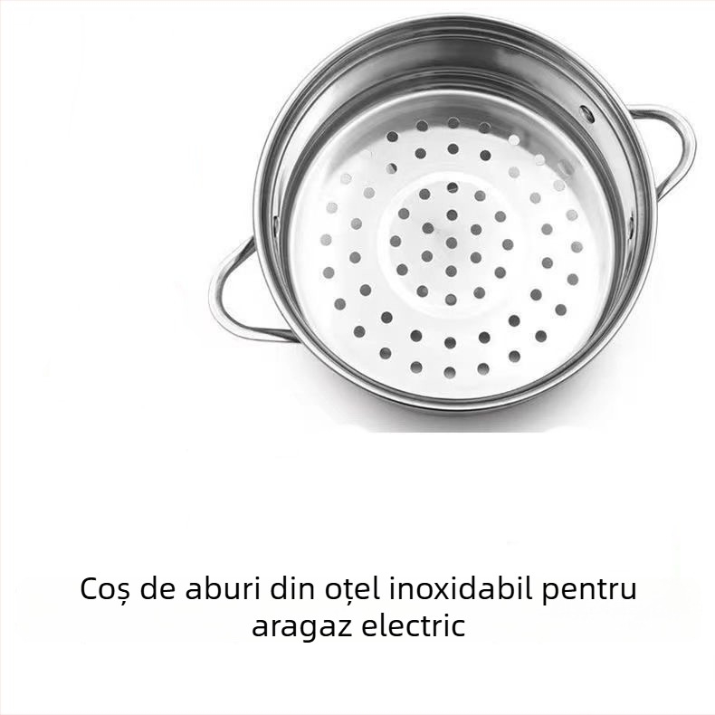 Meianli MAL-01 Oală electrică mini 2L pentru cămin și casă, vas ceramic interior, control mecanic, două straturi, abur rapid, grătar și Shabu-Shabu