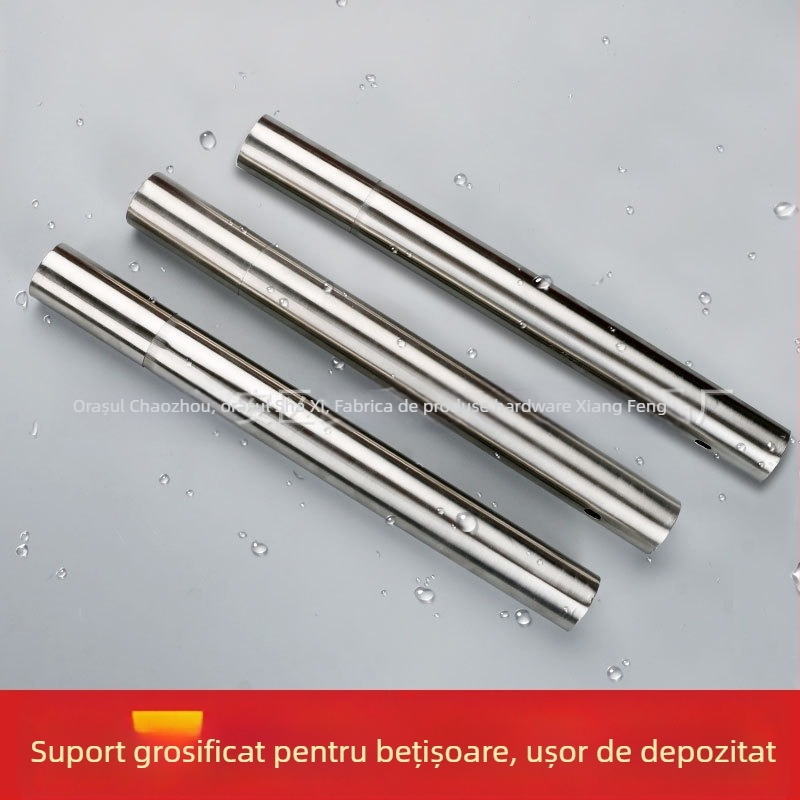 Set de frigărui din oțel inoxidabil pentru grătar, cu bețișoare rotunde și plate și cutie de depozitare